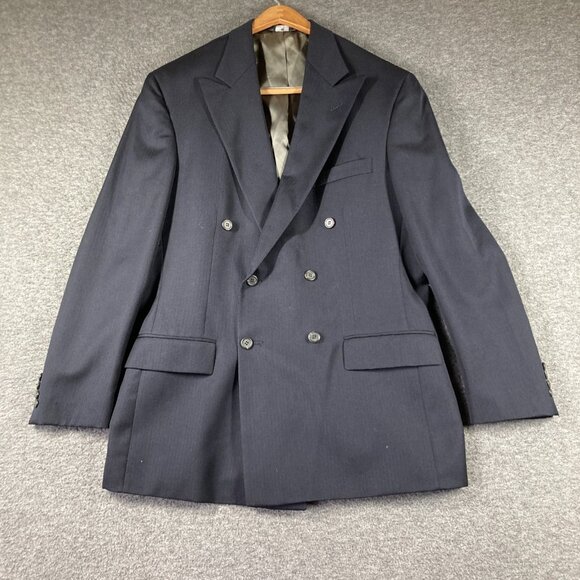 Polo Ralph Lauren Other - Vintage Polo University Club Ralph Lauren Double Breasted Blazer Mens 40R Blue *